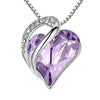 Infinity Heart Birthstone Necklace
