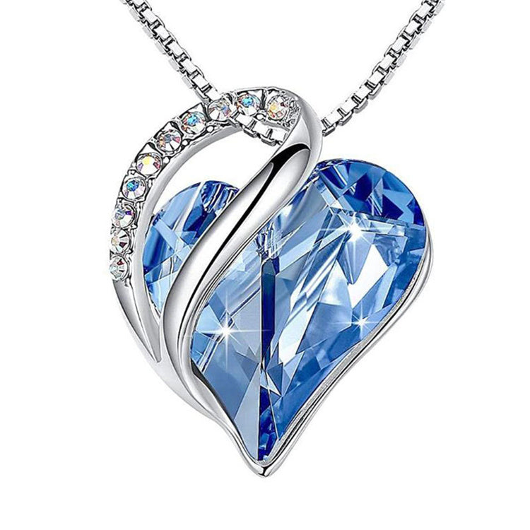 Infinity Heart Birthstone Necklace