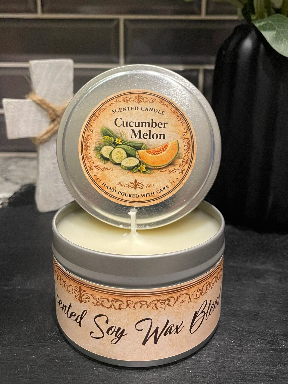 Tin 8oz - Cucumber Melon Candle