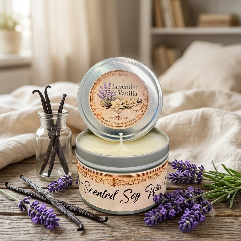 Tin 8oz - Lavender Vanilla Candle