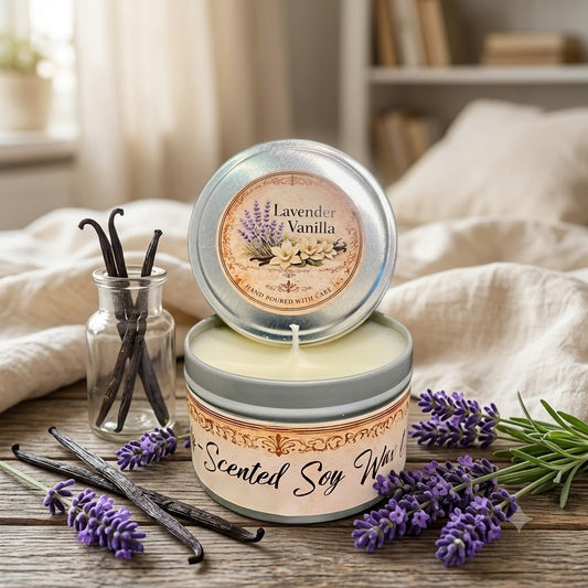 Tin 8oz - Lavender Vanilla Candle