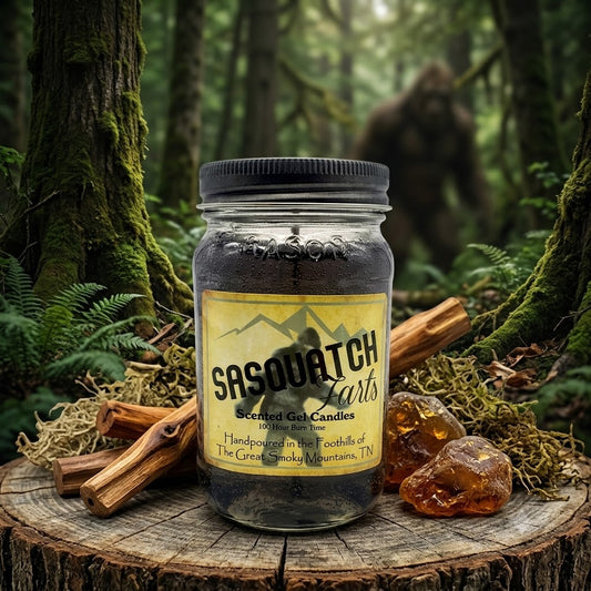 Gel Candle - Sasquatch Farts 14oz Mountain Moonshine