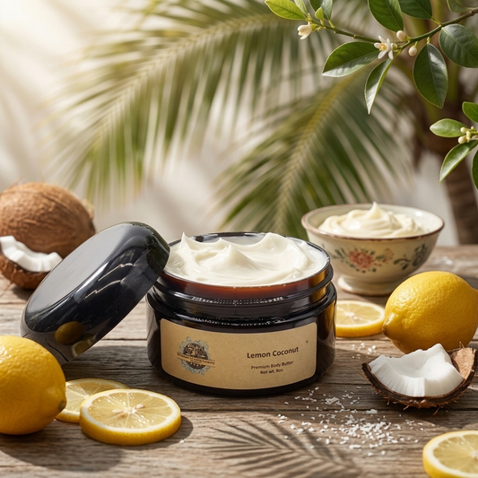 Lemon Coconut 8oz Premium Body Butter