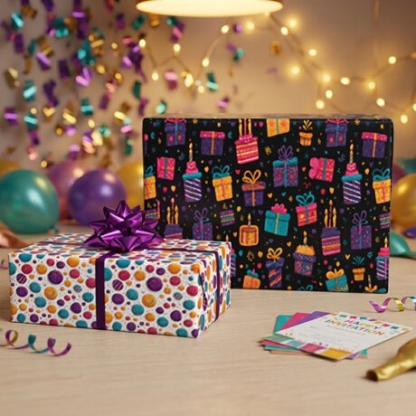 Celebration Reversible Flat Wrap