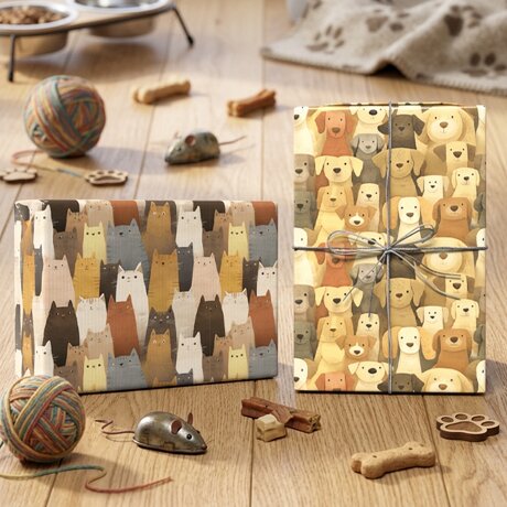 Playful Pets Reversible Flat Wrap
