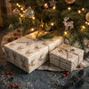 Rudolph & Reindeers Reversible Flat Wrap