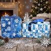 Snowflakes & Snowman Reversible Flat Wrap