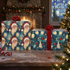 Starry Holiday Night Reversible Flat Wrap