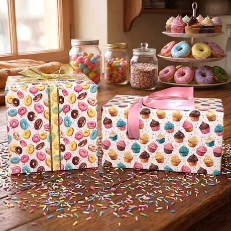 Sweet Treats Reversible Flat Wrap