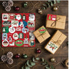 Wrapping Holiday Sticker Tag 100 Tags