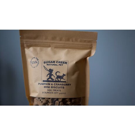 Pumpkin & Cranberry Mini Bones Dog Treats 7 oz