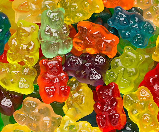 Gummi Bears 12 Flavor 5lb, 14oz, and 9oz.