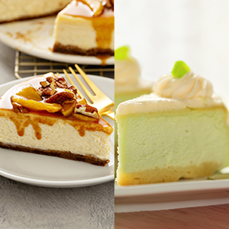 Caramel Apple Cheesecake & Key Lime Cheesecake Duo Bake Mixes