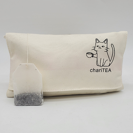 English Breakfast 25 chariTEA Teabags (with tags) With Muslin Pouch & Collectible Charm