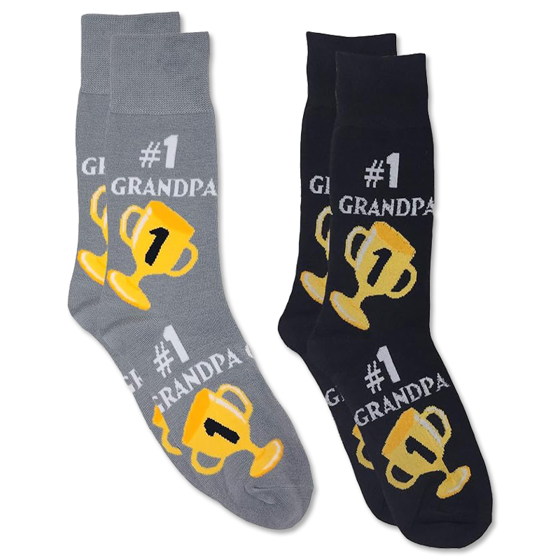 Men's Socks- #1 Grandpa 2 Pair