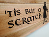 Monty Python - Tis But A Scratch, Monty Python Black Knight Wooden Sign