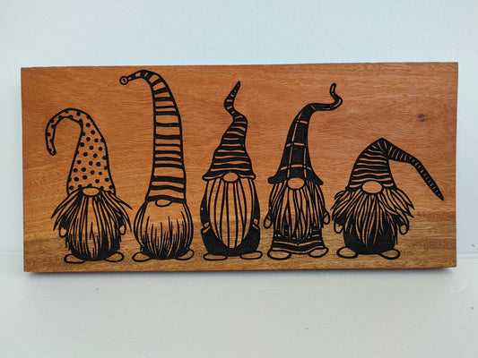 Gnomes Wood Sign