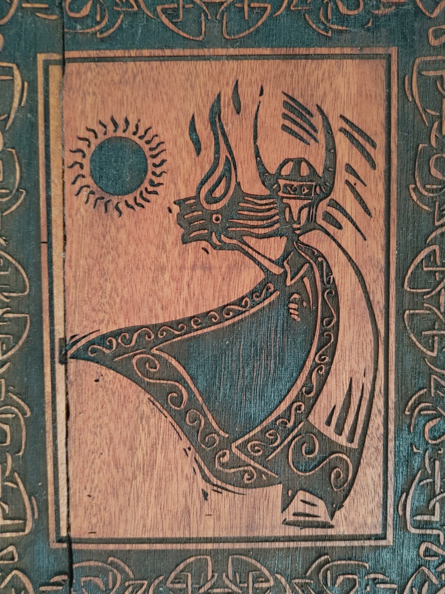 Loki Norse God Wood Art Sign