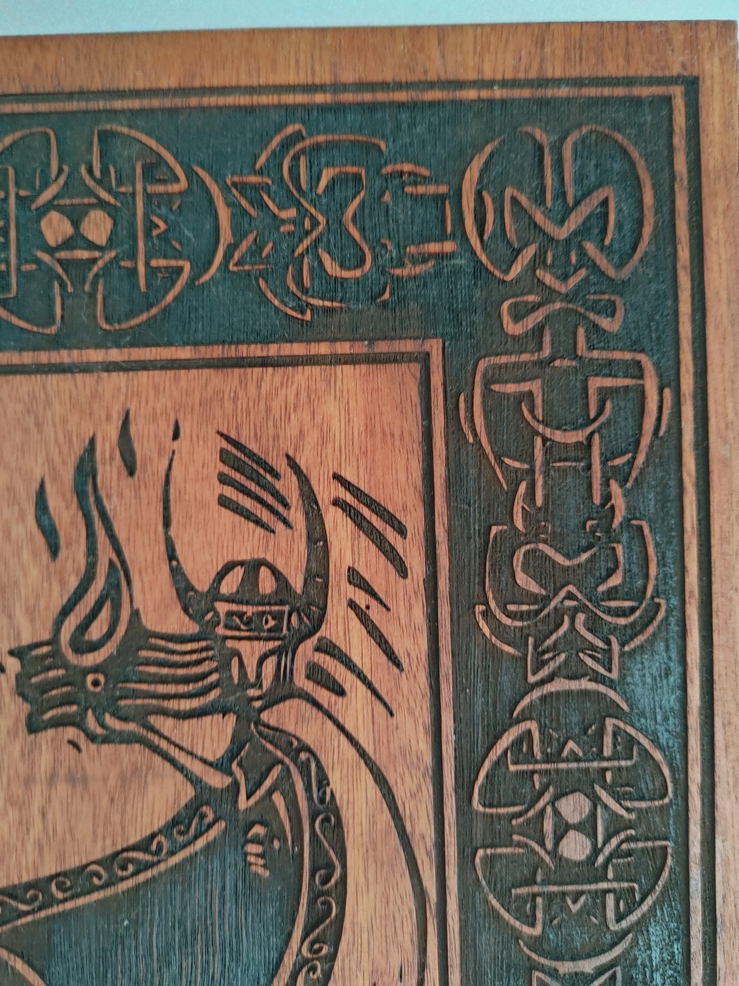Loki Norse God Wood Art Sign