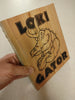 Marvel's Loki Gator - Laser Wood Engraved Sign