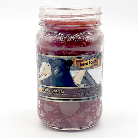Jar - Bear Farts 12.5 oz. Mason Jar Colored Candle