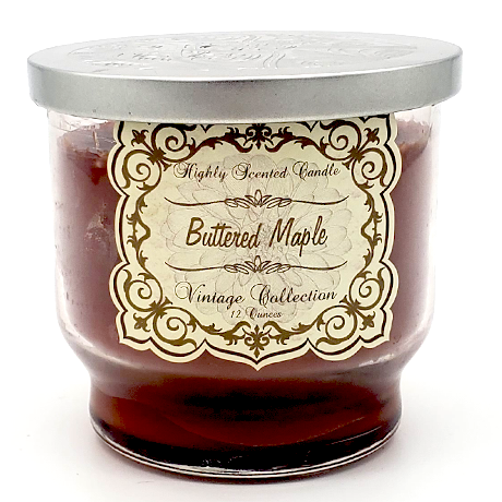 Jar - Buttered Maple 16oz Vintage Candle with Lid