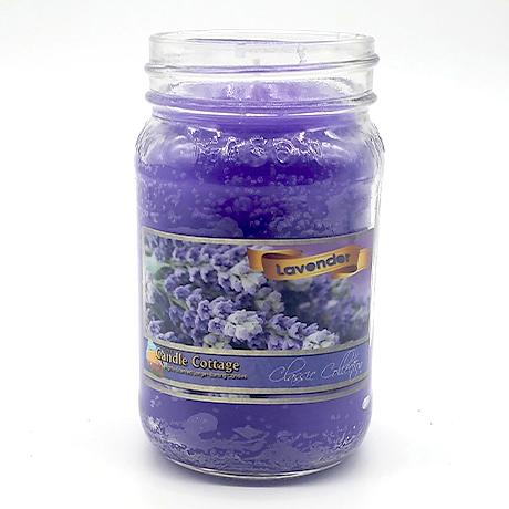 Jar - Lavender 12.5 oz. Mason Jar Colored Candle