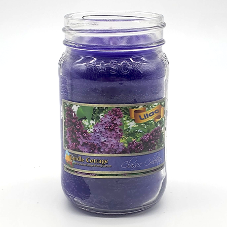 Jar - Lilac 12.5 oz. Mason Jar Colored Candle
