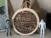 That's no moon! Death Star Wooden Sign