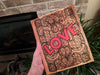 Love and Hearts Wooden Sign