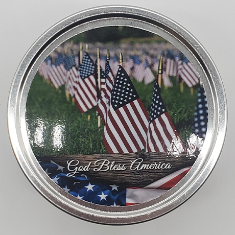 Patriotic - God Bless America 12oz Tin Candle