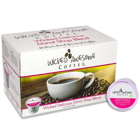 Coffee - Wicked Delicious Donut Shop Blend Single Serve Cups